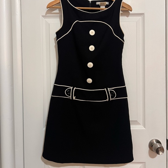 La Belle Dresses & Skirts - La Belle Black Dress with White Trim